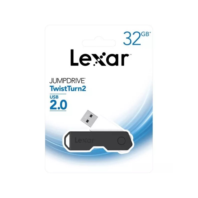 Lexar 32GB Jumpdrive TwistTurn2 USB FLASH DRIVE MEMORY STICK PEN