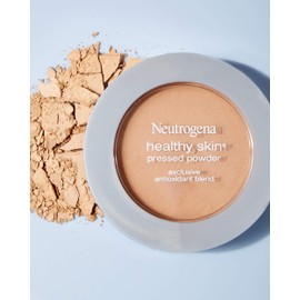 Neutrogena Healthy Skin Pressed Makeup Powder Compact with Antioxidants & Pro Vitamin B5, Evens Skin Tone, Minimizes Shine & Conditions Skin, Light 20, .34 oz