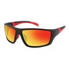 EDGEIWEAR Men's POLARIZED Rounded Rectangle Full Frame Wrap Around Sports
