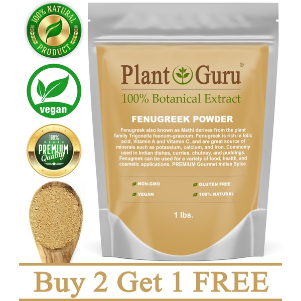 Fenugreek Seed Powder 1 lb. Non-GMO Trigonella Foenum Graecum Methi