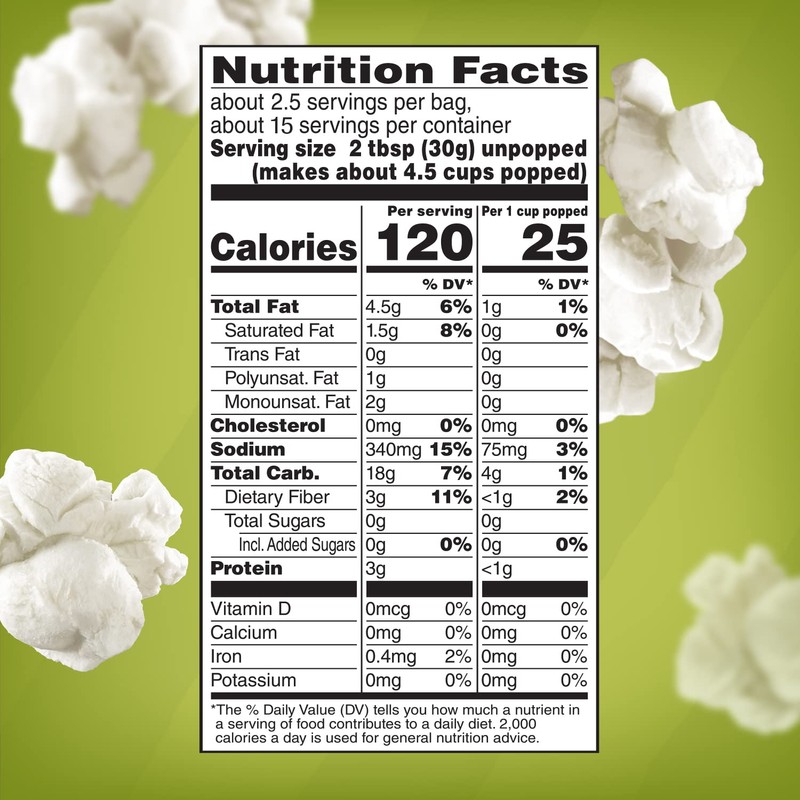 Orville Redenbacher's Microwave Popcorn with Avocado Oil, Sea Salt Flavor,