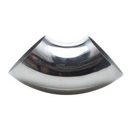 KOTVTM 5" Stainless Steel Exhaust Pipe Elbow 90° Mandrel Bend Elbow - Thickness 16GA/.065" Wall Material SS304 Exhaust Tubing for Modified Exhaust Elbow Pipe, Stair Handrail,etc