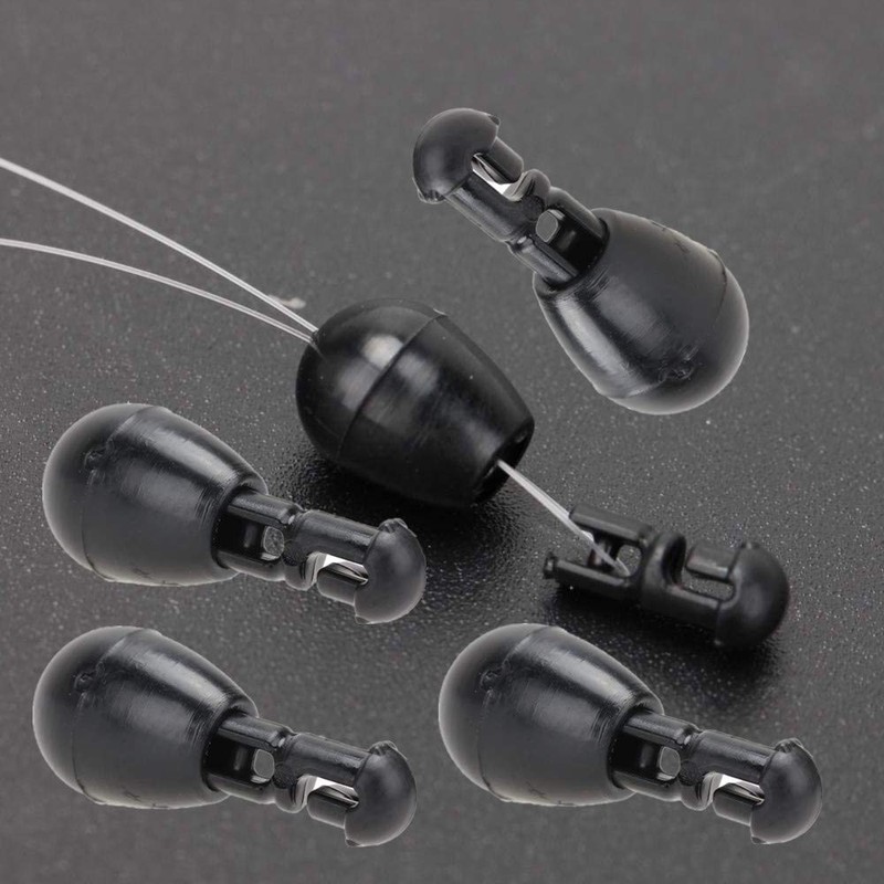 NA 30 Pcs Quick Change Beads Fishing Snaps Kit Hooklength