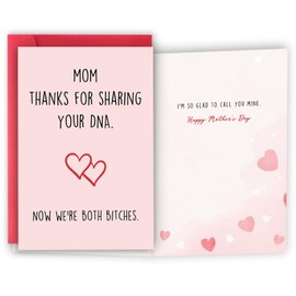 HEJOYN Mothers Day Card, Mother's Day Gifts for Mom, Humorous Mother's Day Card from Daughter or Son, Mothers Day Gifts, Mom Greeting Cards with Envelope