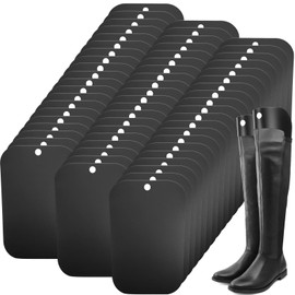 FoldTier 60 Pcs (30 Pairs) Black Boot Shapers Form Inserts Boot Stand up Inserts Tall Boot Inserts Shape Holders for Women(16 Inch)