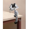 QWORK 3" Universal Tabletop Clamp Vice Tilts Rotate 360°, 2