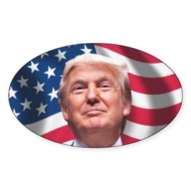 CafePress Trump Sticker Oval Car Bumper Sticker