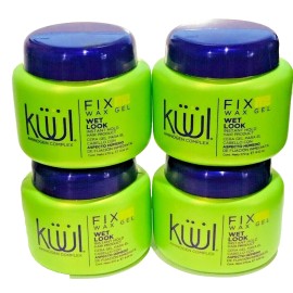 KUUL KÜÜL FIX ME WAX GEL WET LOOK INSTANT HOLD HAIR PRODUCT 9.52 OZ 4 BOTTLES