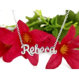 Damen-Halskette mit Namen, Edelstahl, mit Original-Geschenkbox, personalisierter Schmuck für Freunde, Brautpaar Only Faith, standard, Edelstahl, Nicht zutreffend.