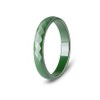 Pinannie 4 Pack Hypoallergenic Ceramic Rings For Women Black and