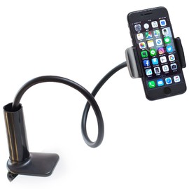 C520 FLUX STAND Flexible Arm, Smartphone Stand, 360°, Arm Stand, Holder, Clip Type, For Sleeping, Portable Stand, Easy Installation, Freely Included, Compatible with All Models, Tabletop, Bedside