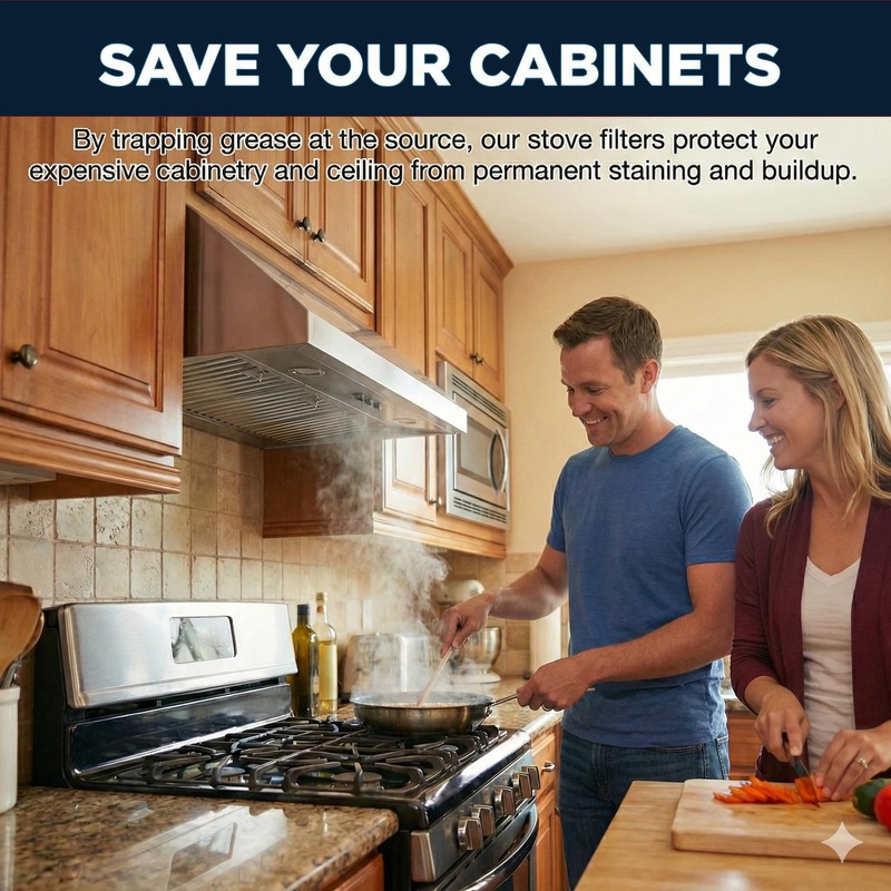 Amazinpure CFK4 Range Hood Carbon Filter Compatible with Cosmo Filter