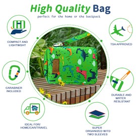 ATDIAG Aid Kit Empty Bag for Kids, Hiking Travel Empty First Aid Kit,First Aid Kit for Car Emergency Supplies,Purse,Backpack& Suitcase, Perfect First Aid Kit Bag Empty for Home(Bag Only)