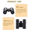 8x22/10x22 HD Outdoor Binoculars Set Handheld Sightseeing Binoculars for Concert