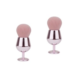 FOMIYES 2pcs Blush Foundation Makeup Brush Cosmetics Brush Tool Cream Blush Powder