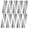 Joyeee 20Pcs Large Conical Cream Horn Molds, Stainless Steel, 5-inch