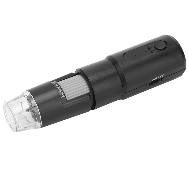 WiFi USB Digital Microscope 50‑1000X Magnification 8 LED Light for