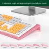 Computer Keyboard Stand for Desktop - 6-Level Height Adjustable Acrylic