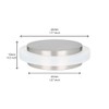 EVI Herrajes I-203/35X12-B Door Stop, White, 35Ø x 14mm Height