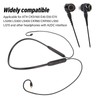 Bluetooth Earphone Wireless Upgrade Cable with Mic and Controller for