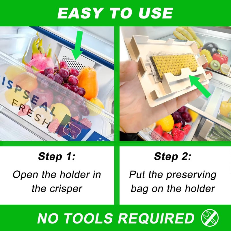 LeoTube Refrigerator Produce Preserver Replacement for Frigidaire PureAir PK-2 Produce