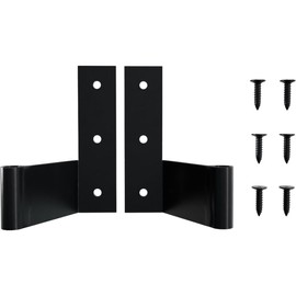 SteelTek Flat Hinge with 2 1/4" Offset (Sold as Pair), 304 Stainless Steel, Powder Coated Black