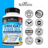 Triple Strength Omega 3 Fish Oil Supplement - 2250mg EPA
