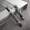 Jinhao Black Snake Fountain Pen Bent Nib Fude Pen with