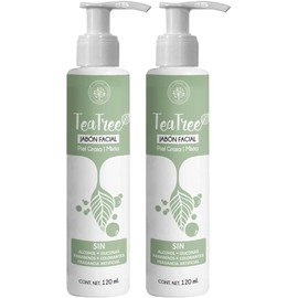 Árbora Jabón Facial Tea Tree piel grasa y acné sin parabenos 2 pack