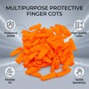 Pack of 100 Latex Finger Cots Reusable Finger Protection Non-Slip