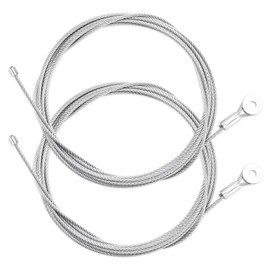CAB1-8CB150 Garage Door Spring Cable Wire, Enclosed Cargo Trailer Ramp Door Spring, 150" Long x 1/8" Diameter,2-Pack