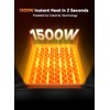 GiveBest Space Heater, 1500W Portable Heaters for Indoor Use, PTC