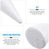 12pcs Foam Cone White Polystyrene Foam Cone Kids DIY Christmas