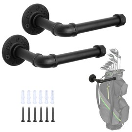 BiJun Wall Mount Golf Bag Storage Rack,Golf Bag Holder Garage Golf Bag Organizer Golf Bag Stand Golf Bag Storage Rack Hangers for Storage Space for Garage