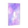 Purple Pink Sparkle Galaxy 1 Gang Toggle Light Switch Cover