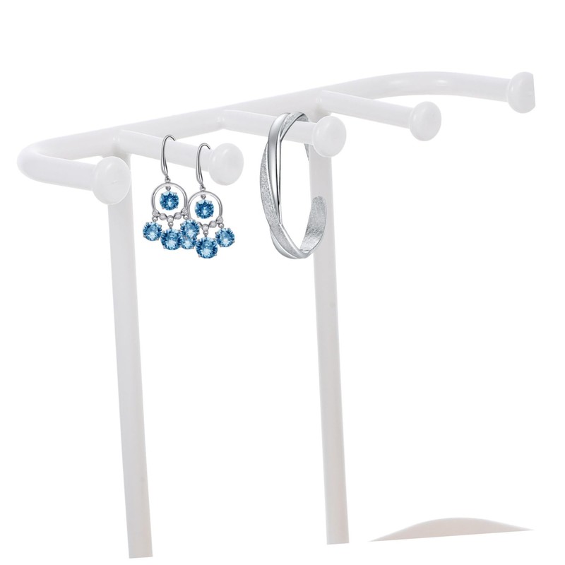 Cozellos Hanging Organizer-5 Hooks Jewelry Organizer Stand, Box Display with