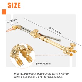 FLKQC Victor Type Cutting Attachment Torch Handle Oxygen/Acetylene Cutting Welding Torch Heavy Duty