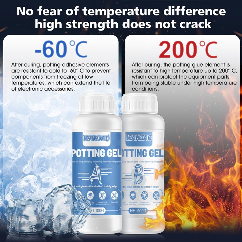 WANJAO Conformal Coating for Electronics, Electrical Potting Compound, Epoxy Resin