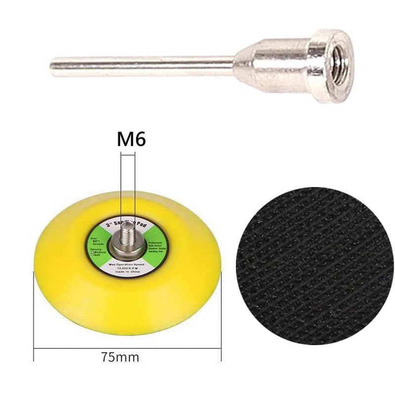 75mm Sanding Pad Φ75mm Diameter Magic Pad Plastic 1pcs/2pcs 6MM