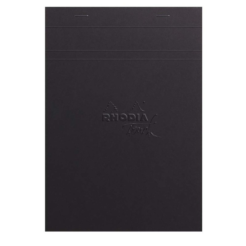 Rhodia 116106C Grey Maya Pad Notepad Stapled at the Head