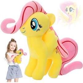 Rainbow Dashs Cuddly Toy, Soft Toy Pony Rainbow, Plush Toy Little Horse, Stuffed Fluttershy Plush Doll, Plushies Horse Toy Doll Gift