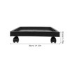 DOITOOL 14.2 Inch Square Plant Saucer with Wheels, Heavy Duty