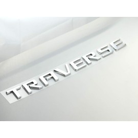 1 Pc Traverse Badge 3D Emblem Nameplate Letters Logo Replacement for Traverse (Chrome)