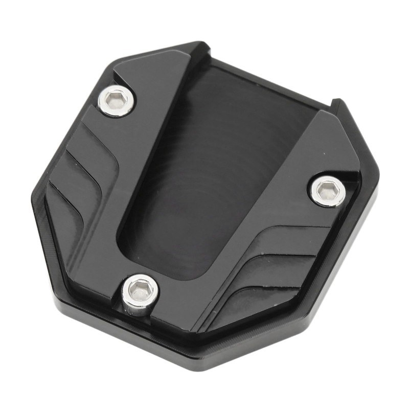 Demeras Motorcycle Side Stand Plate Pad, Universal Fashion Appearance Anodic