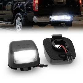 NSLUMO 2 x LED License Plate Light for Navara D40 Frontier Armada Titan Xterra Suzuki Equator with CAN-BUS Error Free Premium White LEDs
