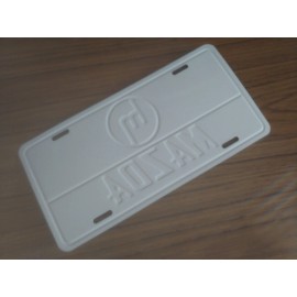 Vintage Mazda Novelty License Plate Tag Embossed Metal New Old Stock #2725