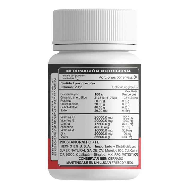 Suplemento Alimenticio Prostanorm Forte 30 Caps Sfn 3pack