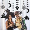 Halloween Bat Spider Hanging Kit, 12 Pieces Halloween Ornaments Black
