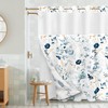 Tititex No Hooks Snap in Liner Rustic Blue White Floral