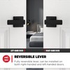 Kwikset Breton Interior Privacy Door Handle with Lock, Door Lever